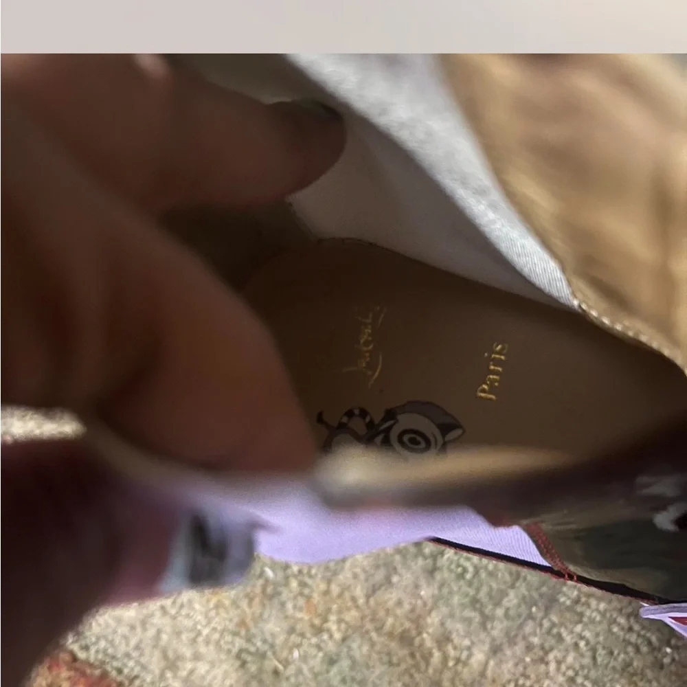 Christian Louboutin Black and White Kids Boots - Picture 4 of 4